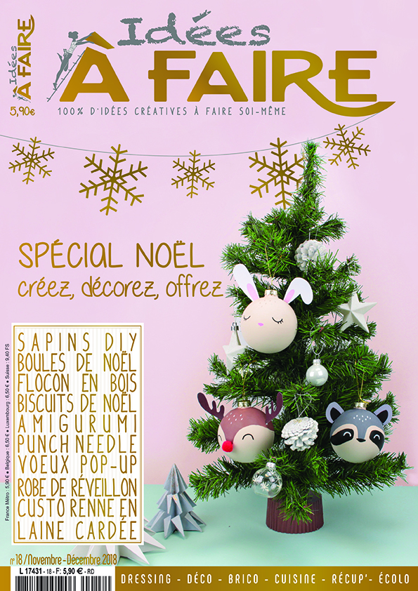 Couverture magazine Idées à Faire 18 spécial Noël