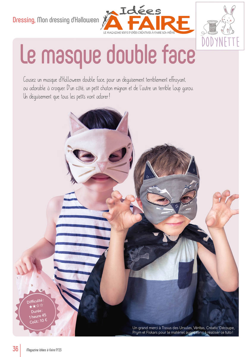 Idées DIY Masque et déguisement : tutos, conseils et exemples de