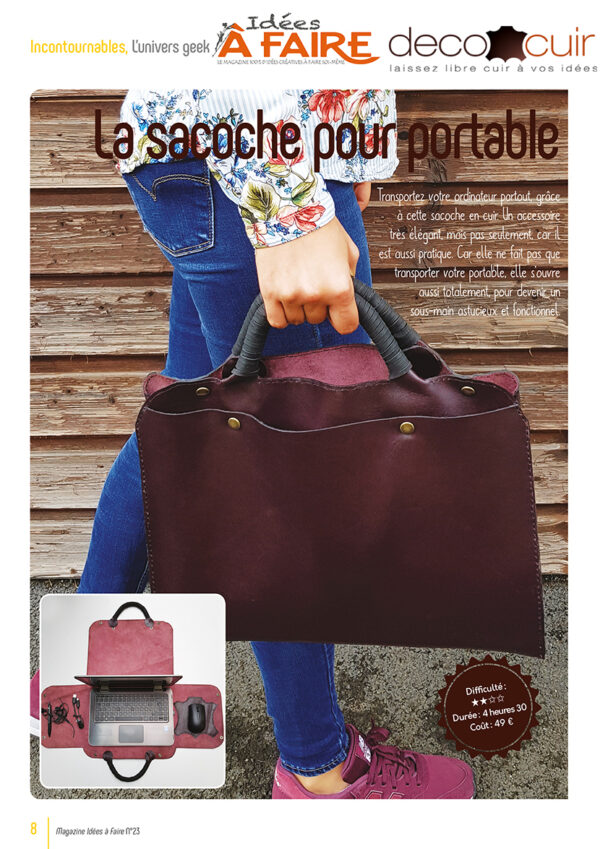 La sacoche portable (IAF-23) Tuto en PDF