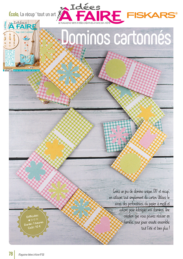 DIY enfant : domino arty - Inspiration et tutoriels