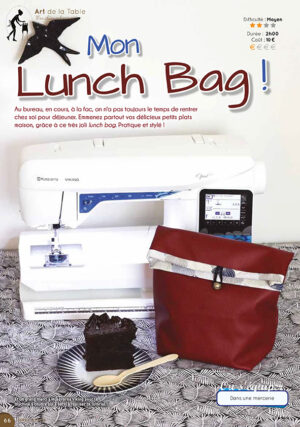 lunch bag cuir