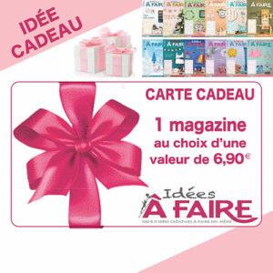 carte cadeau magazine Idées à Faire