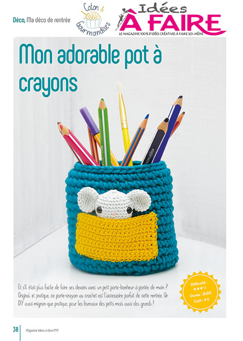 Facil'à faire : les pots à crayons 