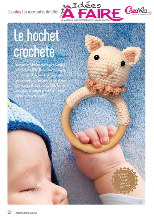 Hochet crochet hochet dentition hochet bébé : accessoires-bebe par