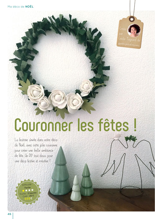 COURONNES DE NOËL EN PAPIER, Noël Créatif