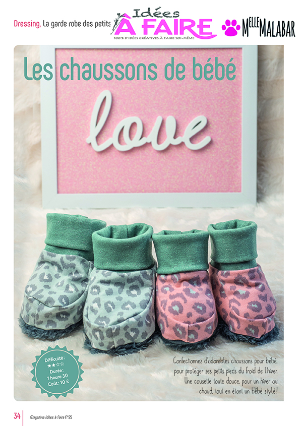 Les Chaussons De Bebe Iaf 25 Tuto En Pdf Idees A Faire Magazine Couture