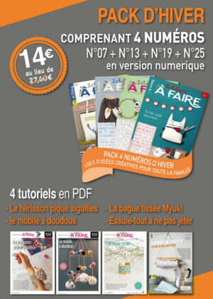 pack hiver 4 numéros et 4 tutos