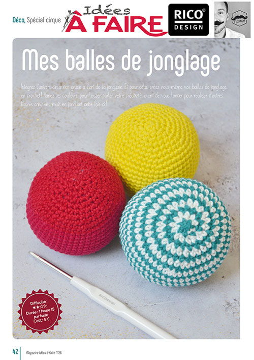 Mes balles de jonglage (IAF-26) Tuto en PDF – Idées à Faire magazine