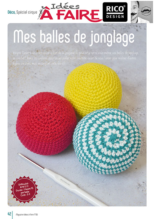 Mes balles de jonglage (IAF-26) Tuto en PDF