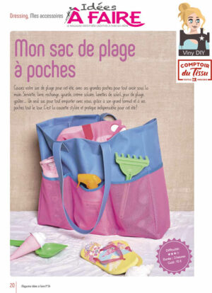 Sac de plage VinyDiy extrait Idées à Faire N°34