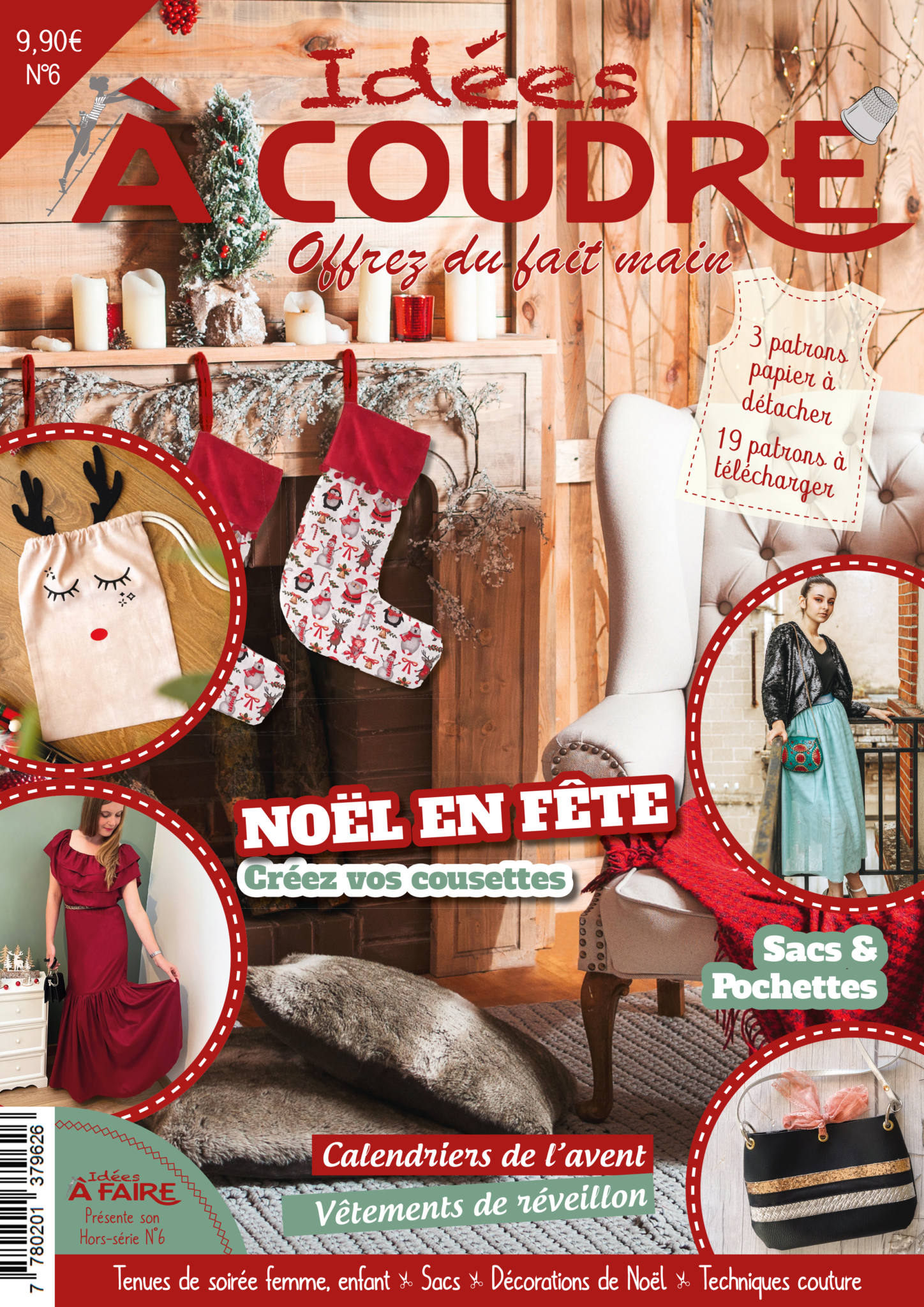 Dé à coudre de collection - Série Noël - La tête du père Noël