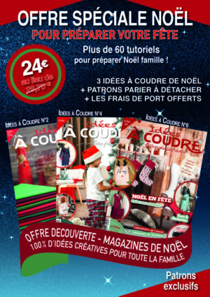 Pack 3 Idées à Coudre de Noël