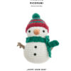 HEUREUX BONHOMME DE NEIGE RICORUMI -  Tuto en PDF