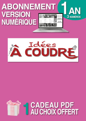 Affiche abonnement 1 an numérique idées à coudre