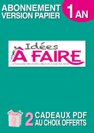 Affiche abonnement 1 an Idées à Faire