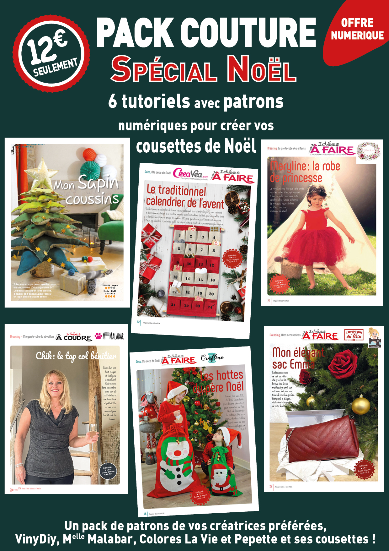 Tuto couture : sacs cadeaux pour Noël