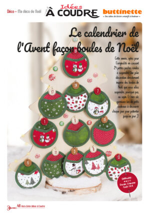 Calendrier de l'avent boules de Noël Idées à Coudre numéro 6