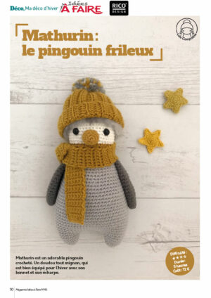 Mathurin pinguoin crochet Idées à Faire N°43